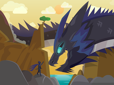 Dragon Fantasy dragon illustration vector
