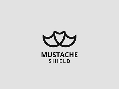 Mustache Shield abstract logo barbers logo barbershop logo brand identity logo man logo minimal minimalist logo modern logo monoline logo mustache logo shield logo simple