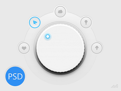 Navigation Knob Psd! file free geeklangel icons knob mimiglyphs navigation photoshop psd ui