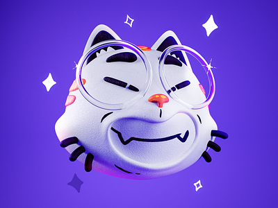 Gato funn character 3d cat character cinema4d design illustration miketopus zbrush