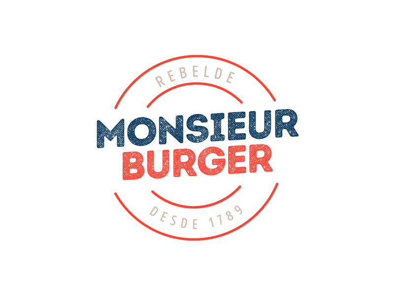 Monsieur Burger bag brand burger color al cuadrado color2 france monsieur burger pattern
