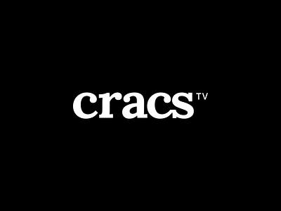 Cracs Tv black brand cracs logo tv video