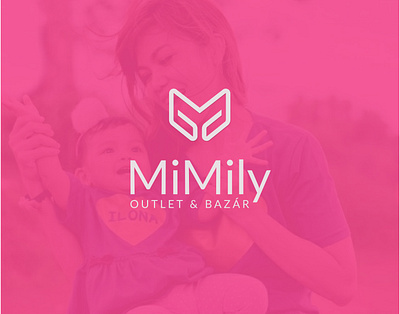 MimMily Pink branding design hire icon illustration illustrator logo logodesign logos vector