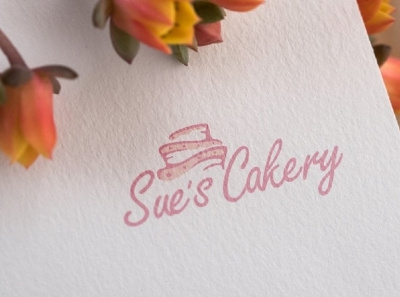 Cakery Logo 1 - Sue'đ Cakery art branding design icon illustration illustrator logo minimal typography vector