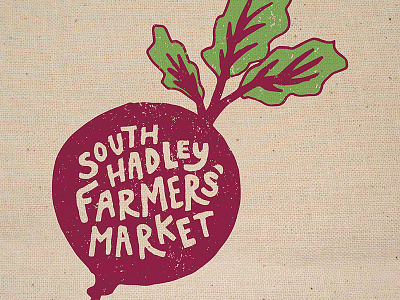 South Hadley Farmers' Market Rebrand beet branding design farm farmers market hand lettering lettering logo market produce rebrand vegetables