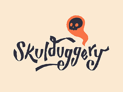 Skulduggery Co Branding branding creepy cute halloween logo logo design side business skulduggery skulduggery co skull small business
