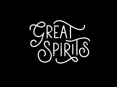 Great Spirits Branding branding ghost great hand lettering lettering logo spirits tattoo tattoo shop typography