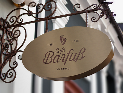 Cafe Barfus / Germany - Marburg branding cafe corporate design design feet illustration logo logo design branding marburg