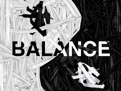 Balanced Laces balance laces photoshop typography