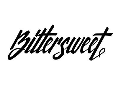 Bittersweet lettering typography