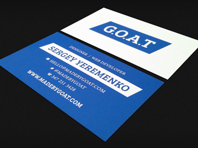 G.O.A.T Card business card card