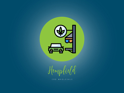 Hempfield CBD Store Logo brand identity branding cannabis logo cbd design hemp logo logo weed logo