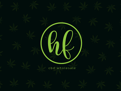 HF CBD store logo branding and identity cbd logo logo logodesign