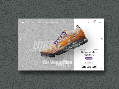 Nike's Air VaporMax's Product Page Redesign design ui web