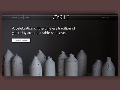 CYRILE's landing page design landing ui ux website design