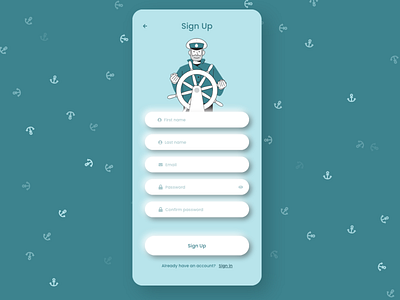 Float along - Sign up adobe illustrator adobexd illustration love ui ux