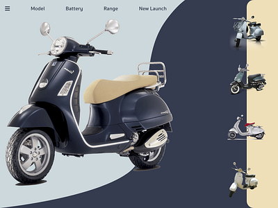 Vespa - landing page adobe illustrator adobexd branding illustration love ui ux vespa website website concept website design