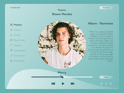 UI challenge 9 Music player