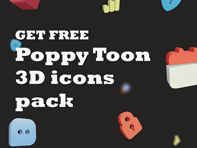 Free 3d Icon pack 3d free icon pack poppy toon