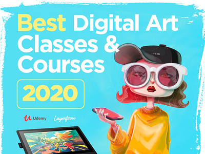 Best Digital Art Classes for 2020 art courses digitalart digitalartist freelance freelancer freelancing graphicdesign graphicdesigner learndesign learngraphicdesign udemy