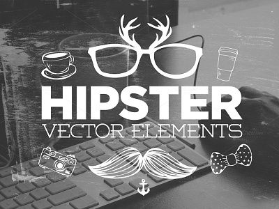 30 Hipster Vector Elements hipster hipster vectors hipsters retro retro vector vector vectors vintage vintage vector