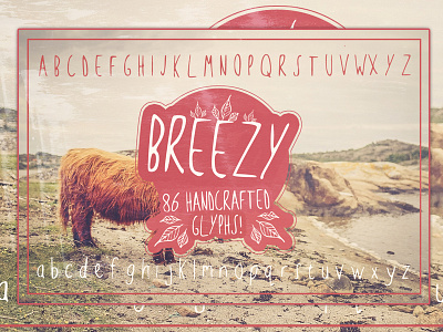 Breezy Handsketched Font font fonts handmade font handsketched font slab serif font