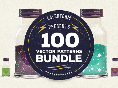 100 Vector Patterns Bundle bundle bundles design designs vector vectors