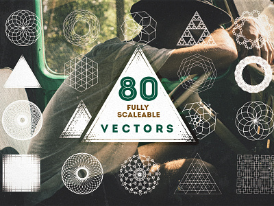 80 Geometric Vectors Bundle