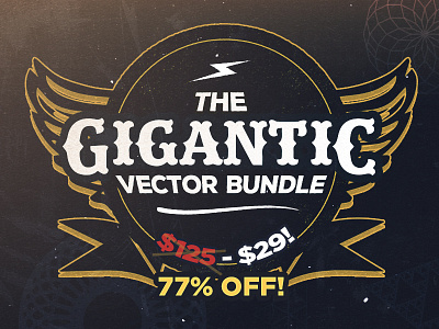 The Gigantic Vector Bundle creativemarket design bundle graphicriver illustration laurels vector vector art vector bundle vectors watercolor