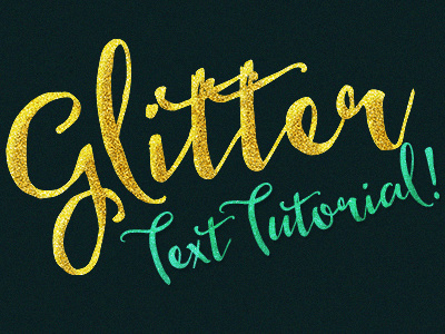 Glitter text generator
