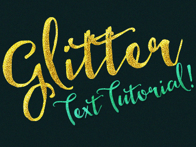 Glitter Text Effect Tutorial