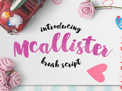 Mcallister Brush Script Font brush brush script calligraphy cursive cursive font font fonts handlettering lettering script type typography