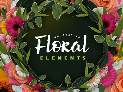 Decorative Floral Elements Kit