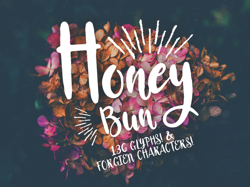 Honey Bun - Typeface typography calligraphy handdrawn font slab serif font handmade font handsketched font fonts buffalo font