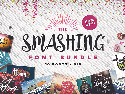 The Smashing Font Bundle buffalo calligraphy font font bundle fonts free fonts handdrawn font handmade font handsketched font slab serif font typography