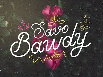 Savo Bawdy - Typeface callie hegstrom calligraphy cursive font font fonts ian barnard nicky laatz seb lester type typography