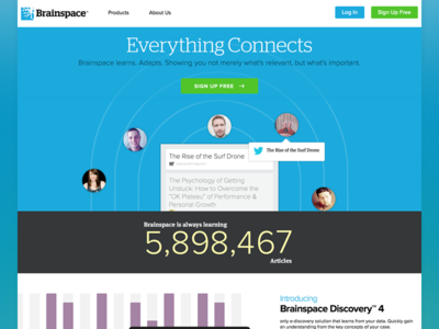 Brainspace Rebrand and Redesign design homepage responsive