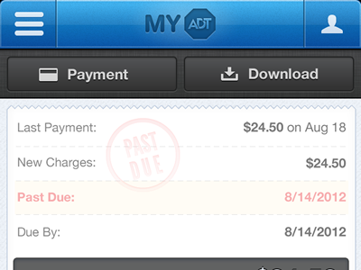 ADT iPhone Payment fireworks iphone responsive security