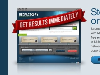 MedFactory Email Banner banner email red ribbon scroll