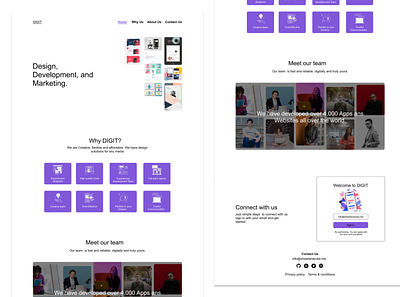 Landing Page design ui web