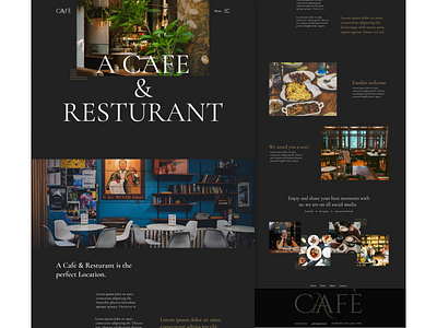 Cafe & Resturant Home page