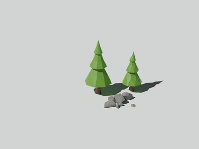 Low poly tree study one beginner blender low poly