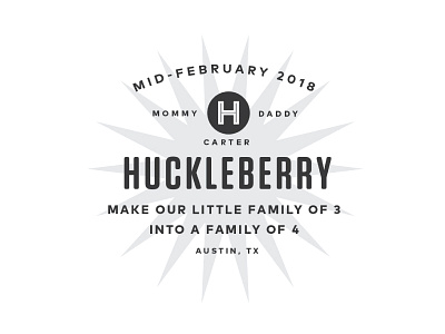 Huckleberry announcement gotham h icon logo seal tungsten