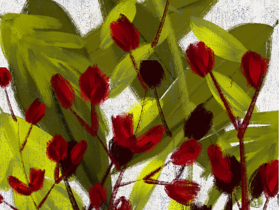 Wildflowers 1 adobefresco design digitalpainting graphicdesign illustration procreate surfacedesign