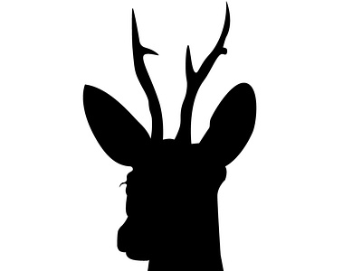 SCHOOKA LOGO 1 balck branding brushes deer logo design flat illustration logo vector