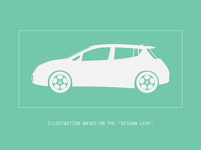 Illustration: based on the Nissan LEAF car illustration