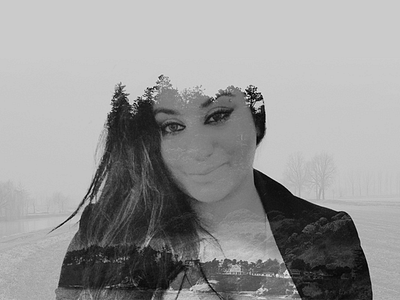 Double Exposure black and white double exposure photography