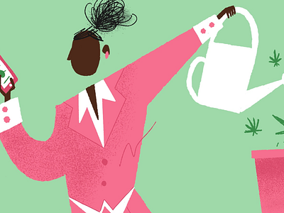 Women in Weed business ceo editorial feminism illustration weed women