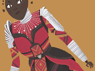 Afrofuturism afrofuturism black panther editorial illustration lupita nyongo