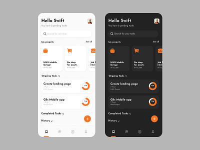 Get-On Tasks app. figma mobile ui ux